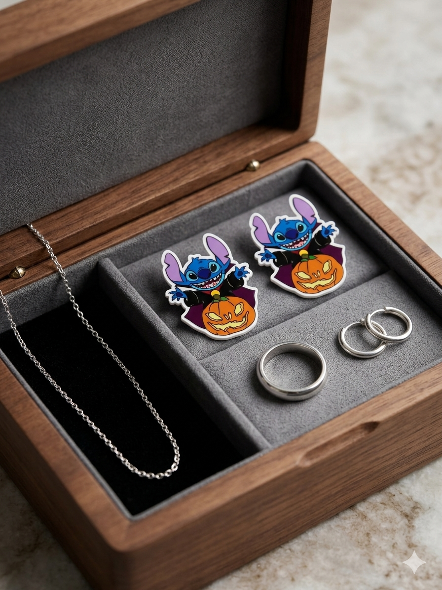 Halloween Stitch & Pumpkin