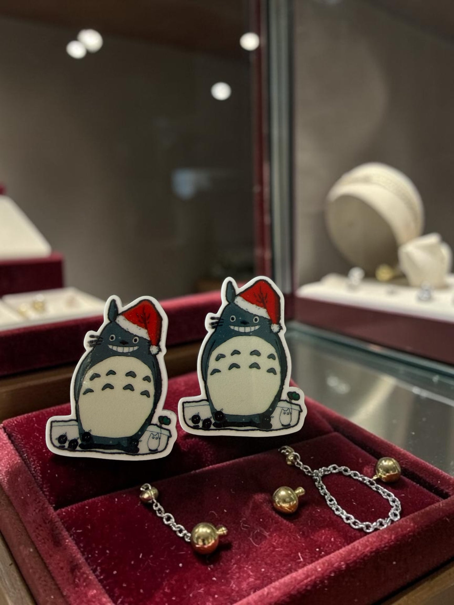 Totoro with Christmas Hat